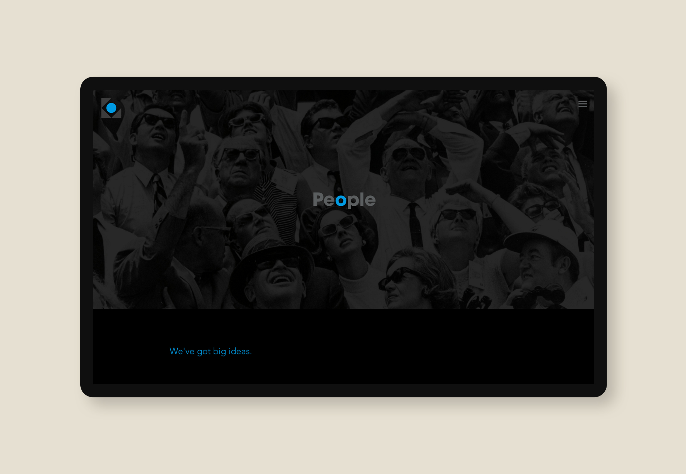 bluegiant website design people page