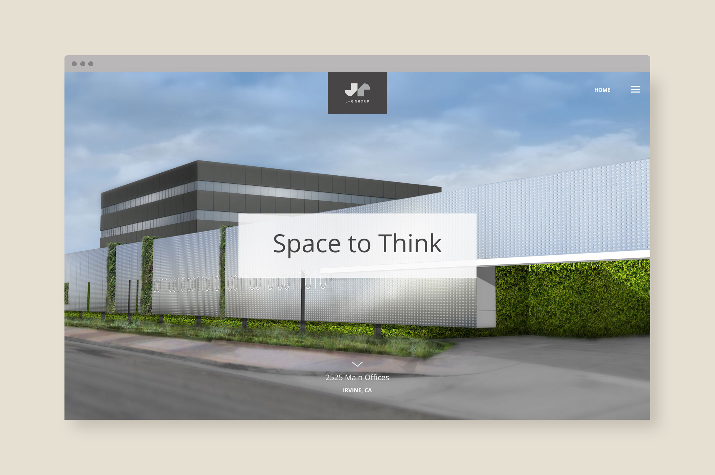 J+R Group website home page