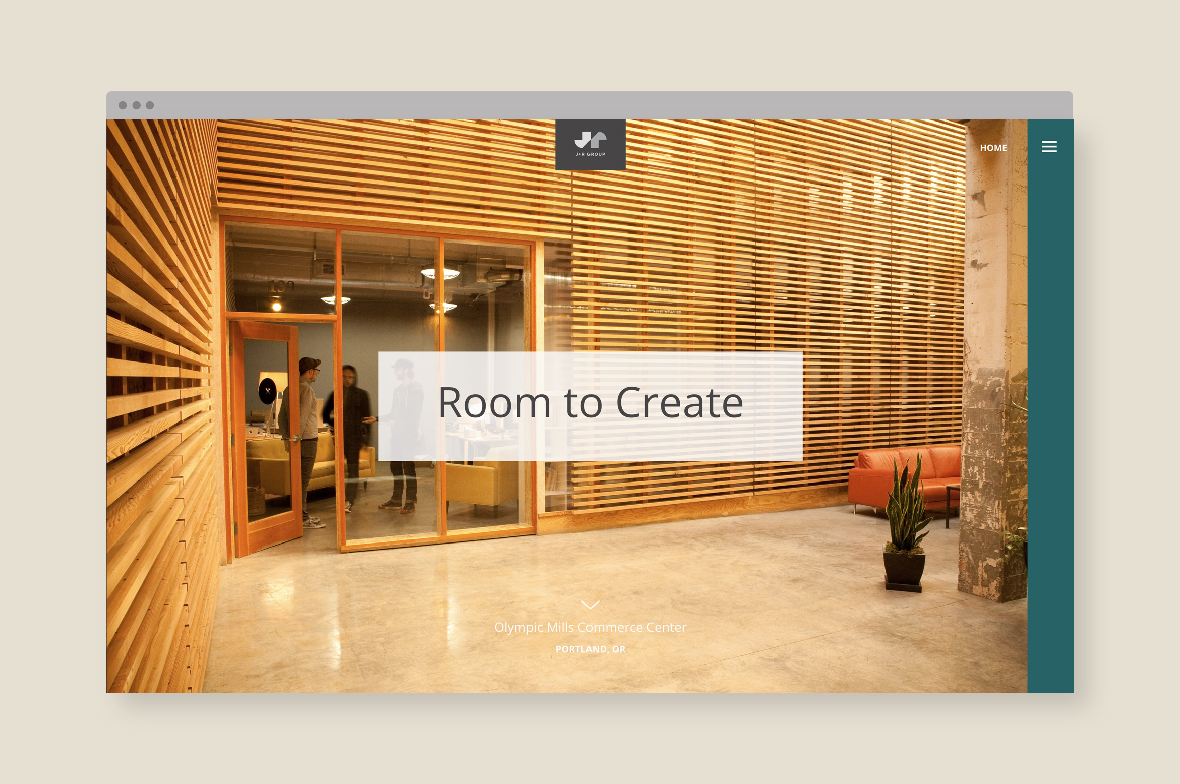 J+R Group website home page slide 2